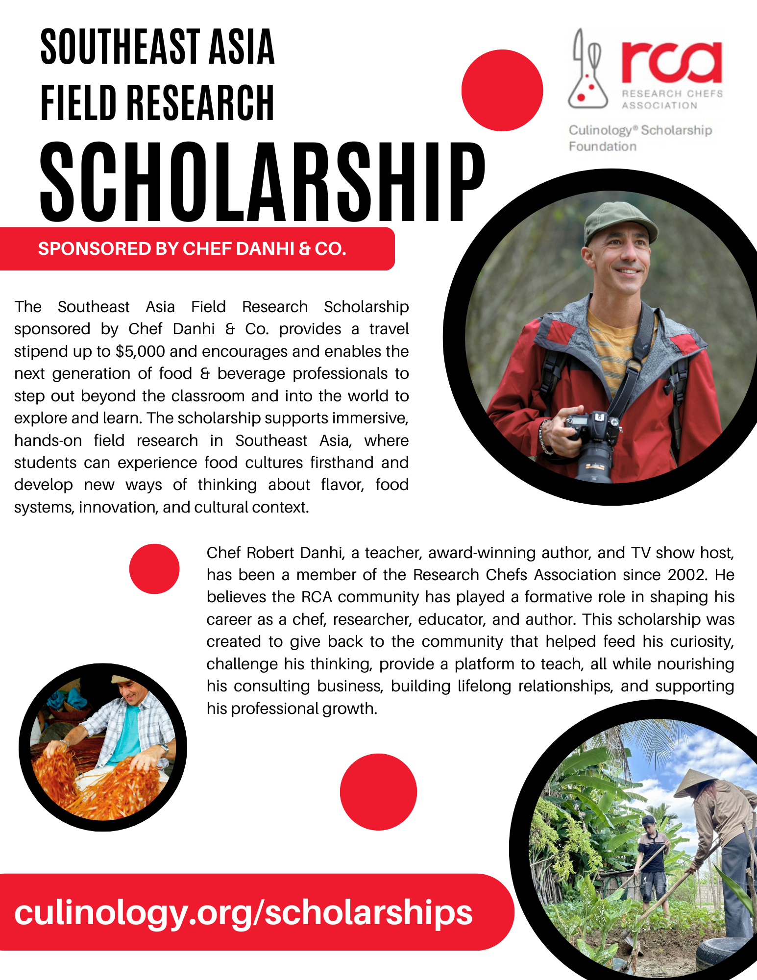 Flyer for SE Asia Field Research Scholarship