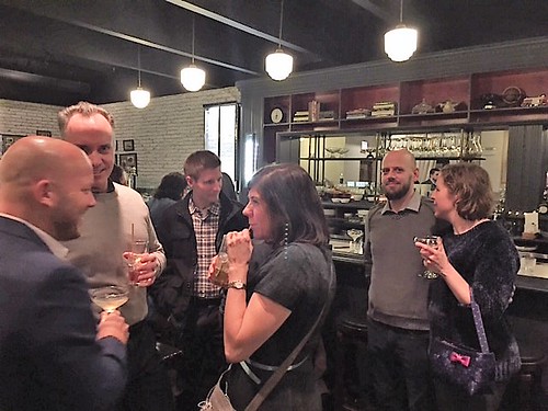 Attendees networking at regional event