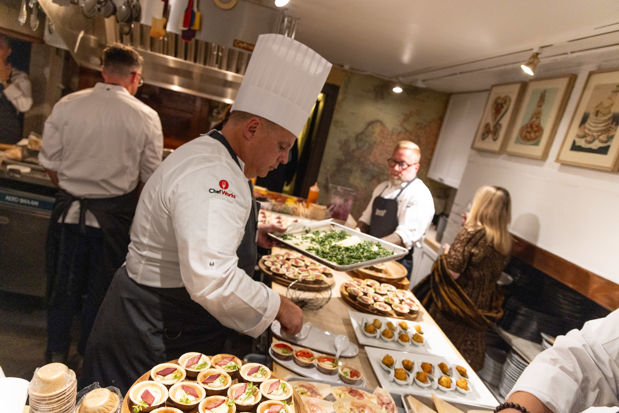 Food professionals engaged in product development and learning